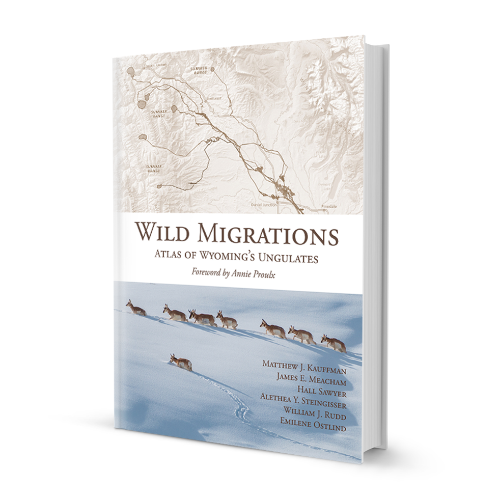 An photograph of the book: Wild Migrations: Atlas of Wyoming's Ungulates